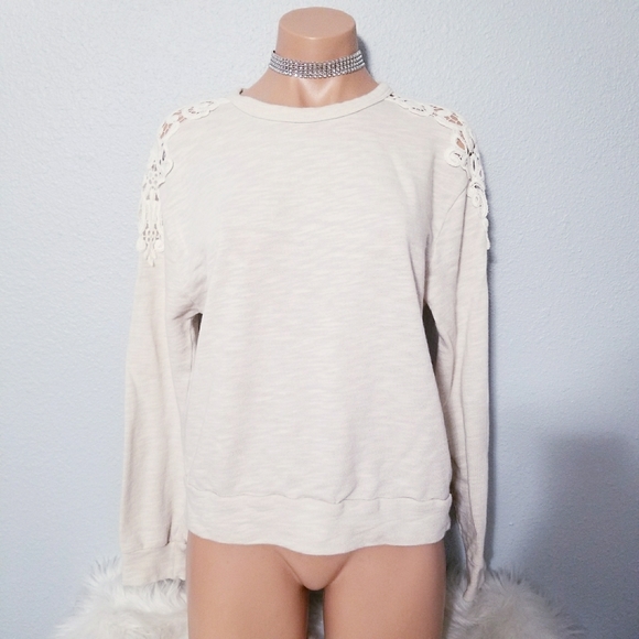 Hollister Tops - Hollister Lace Sweater Top Blouse